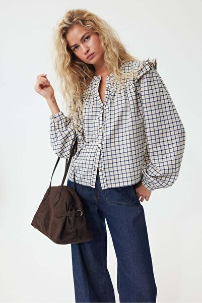 H&M Flounce-detail blouse