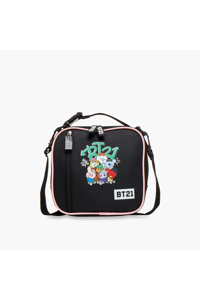 BT21 Print Lunch Bag with Zip Closure