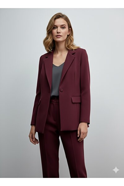 FERHEL Women's Suit Jacket and Pants Classic Office Suit