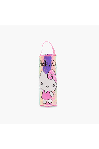 Hello Kitty Holographic Pencil Pouch with Zip Closure
