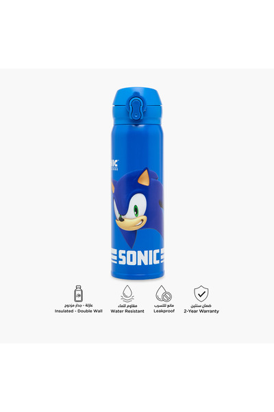 Sonic the Hedgehog Print Insulated Water Bottle