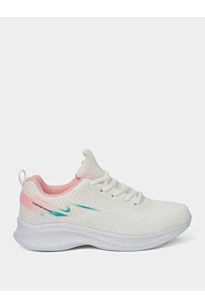 Styli Knitted Upper Lace Up Sneakers