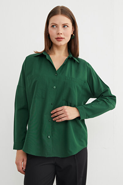 Fulla Moda Basic Double Pocket Shirt