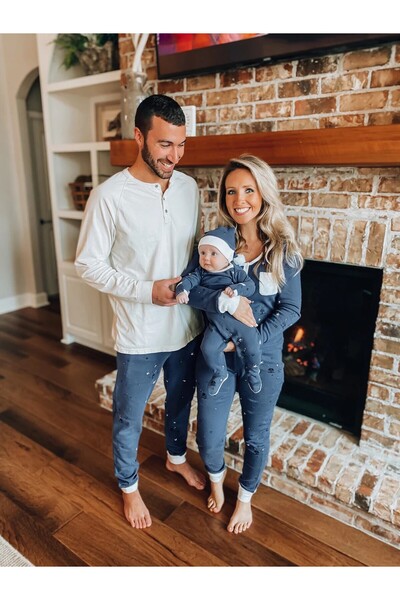 Lovedbaby Womens two piece lounge set, Holiday Edition, Silent Night , XS-L