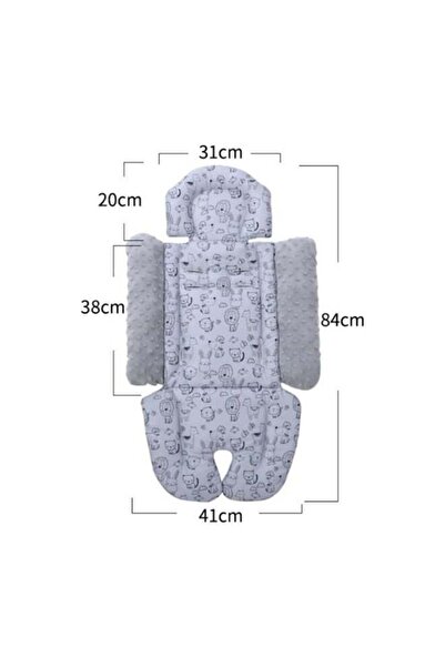 Generic Baby Stroller Cushion Pad Soft Non-Slip Fully Enclosed Universal for Prams/Seats/Car Seats