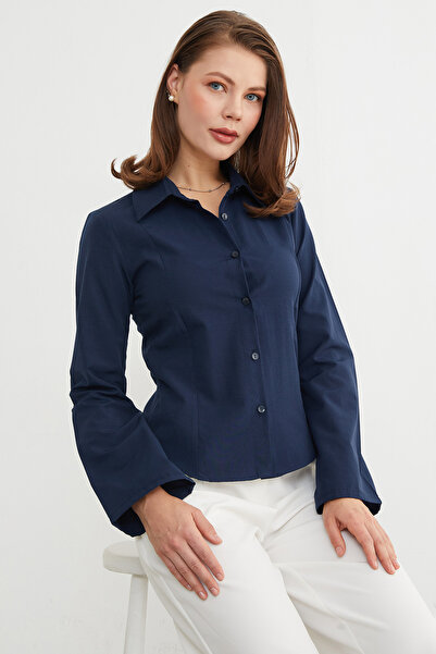 Fulla Moda Іспанська сорочка з рукавами з тканини терікотон