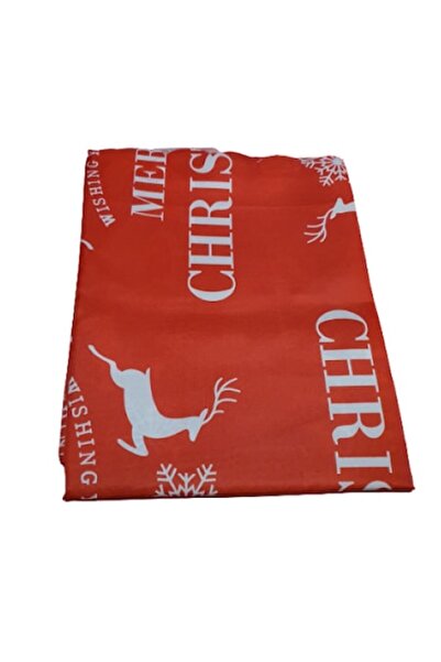 OEM Red tablecloth with Christmas motifs Size 150 x 180 cm