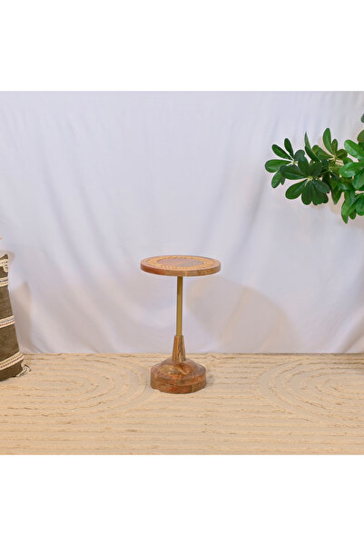 Crafted by Lifestyle Rattan and Wooden Accent Table
