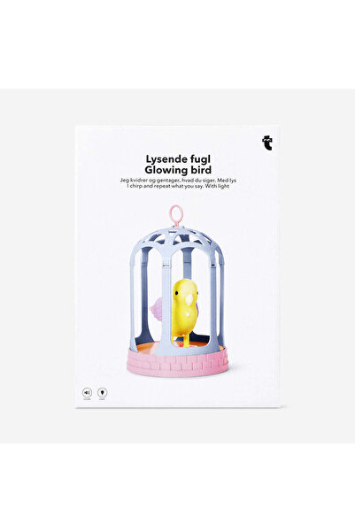 Flying Tiger Copenhagen Kafeste Öten Işıklı Oyuncak Kuş