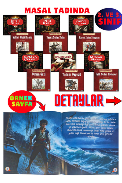 Nef Kitap 2. ve 3. Sınıflar İçin Tarihi Şahsiyetler Seti masal tadında (12 kitap)