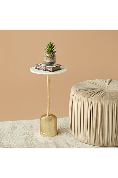 Lifestyle Marble Top Pedestal Table - 30x57 cms