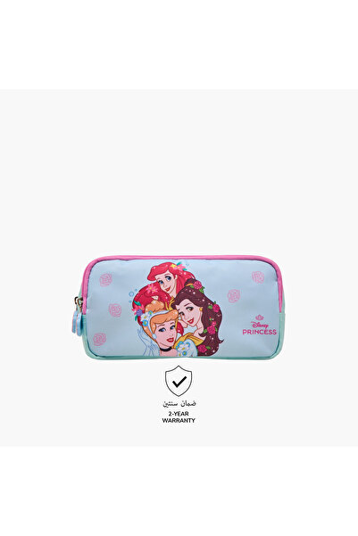 Disney Princess Print Pencil Pouch with Zip Closure