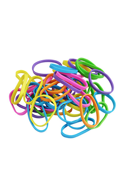 Lawazim Colorful Rubber Band Set 25 38 50 mm - Strong Elastic Bands for Office, School, & Crafting