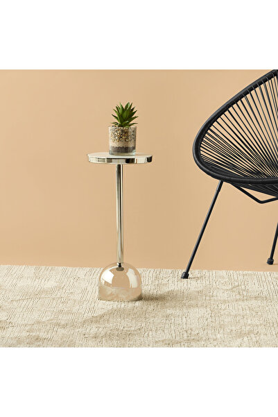 Lifestyle Marble Top Side Table - 23x23x51 cms