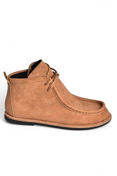 Fox Shoes V846926302 Tan Suede Flat Sole Lace-Up Women's Boots