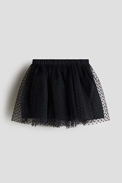 H&M Flock-print tulle skirt