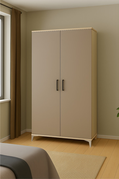 arionkids Deniz 2 Kapaklı Çekmeceli Genç Odası Dolabı | MDF | Ağaç Ayaklar | ...