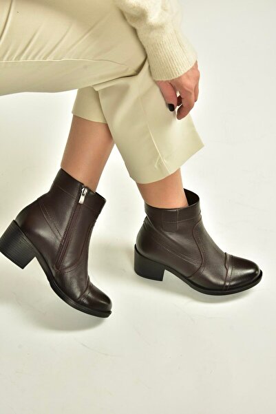 Fox Shoes V555567203 Brown Low Heel Comfort Orthopedic Sole Women's Boots