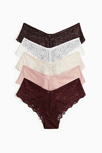 H&M 5-pack lace hipster briefs