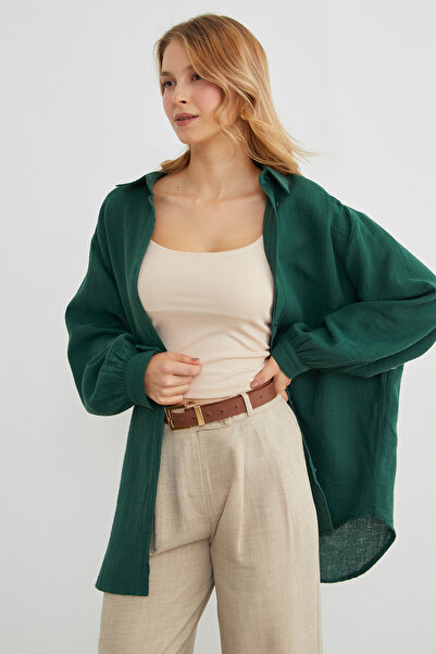 Fulla Moda Basic Oversize Gömlek