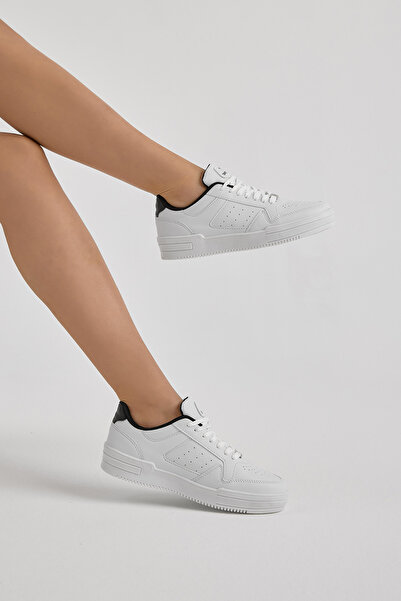 Tonny Black Unisex White Black Thermo Sole Lace-Up Casual Sports Shoes