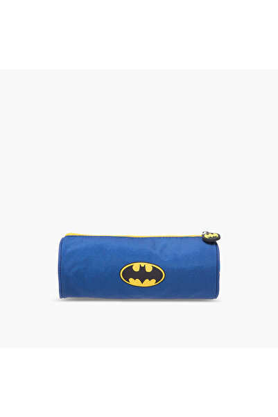 Batman Print Pencil Pouch with Zip Closure