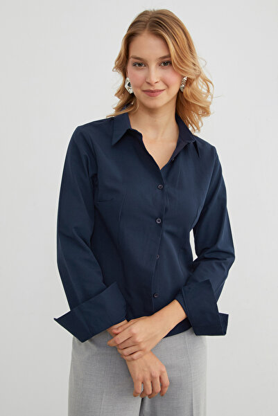 Fulla Moda Basic Pensli Slim Fit Gömlek