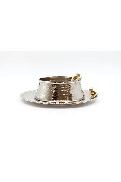 ANTEPSEPETİ طبق تقديم نحاسي مطلي بالفضة