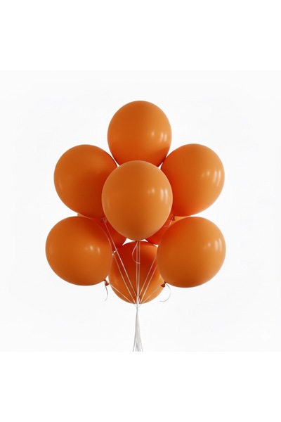 Öz-bal 5 Adet Turuncu Balon Seti - Parti, Doğum Günü, Özel Gün Süslemesi