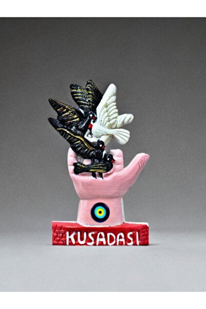 Mundy KUŞADASI Temalı (kod:950) Kabartmalı Polyester Magnet 5,5cm x 10cm