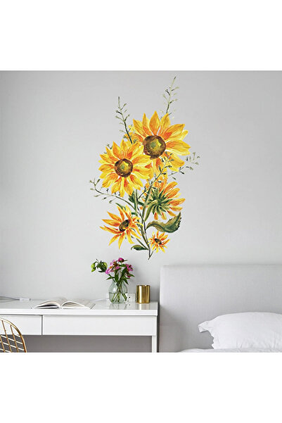MaffStuff Decorative sticker sunflower vinyl sticker 60x37 cm