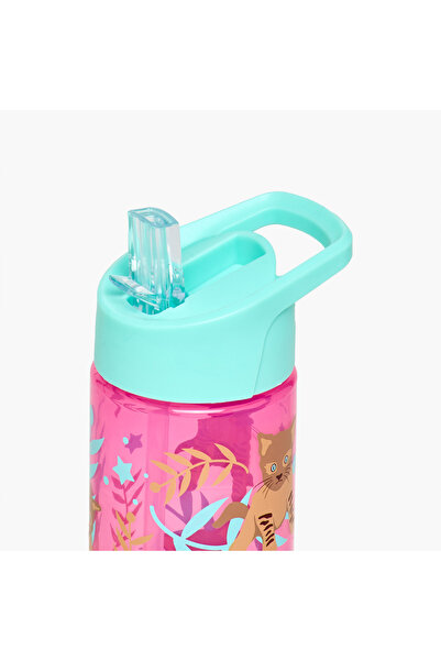 Smash Animal Print Polypropylene Water Bottle with Sipper – 450 ml