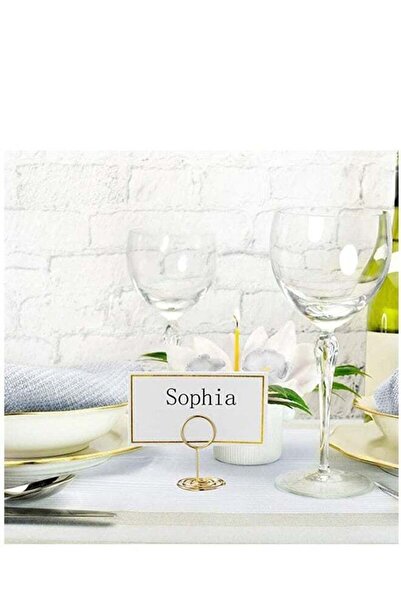 Generic 24 pcs Place Card Holder Memo Clip Photo Table Number Gold Holder, Stand, Paper Menu Stand