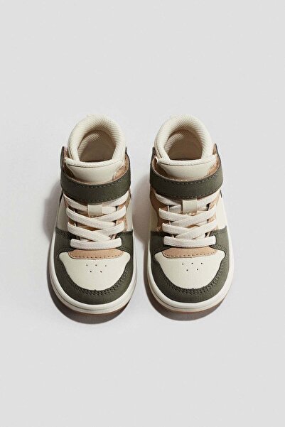 H&M Colour-blocked hi-top trainers