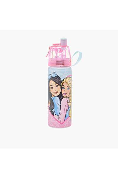 Barbie Mattel Stainless Steel Water Bottle with Water Mist Trigger – 500 ml