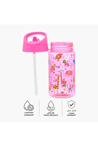 Juniors Animal Print PETG Water Bottle with BPA-Free – 430 ml