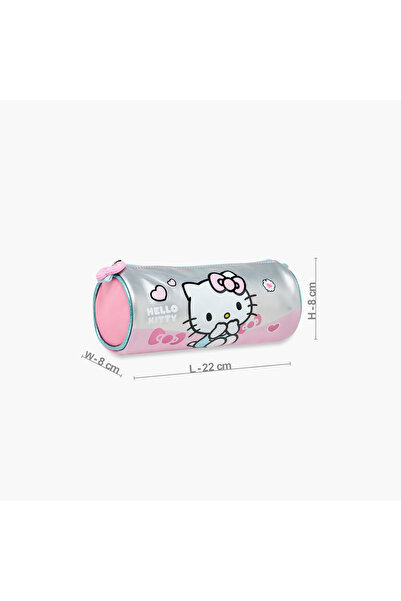 Hello Kitty Printed Pencil Pouch with Zip Closure