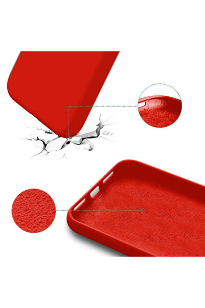 Casey Studios iPhone XR Soft Silicone Case, Microfiber Inside, Protection, Slim, Red