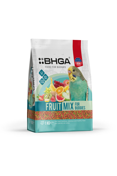 BHGA مزيج فواكه للببغاوات الأسترالية 1 كجم، فواكه طبيعية غنية بالفيتامينات وا...