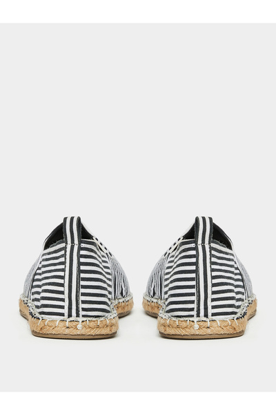 Styli Striped Canvas Espadrilles