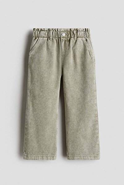 H&M Wide leg paper bag jeans