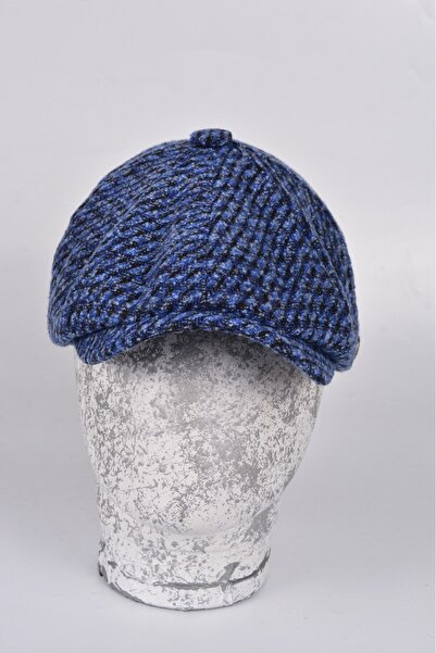 mercantoptan Winter 8 Piece Genuine Wool Patterned Model Peaky Blinders Cap Hat