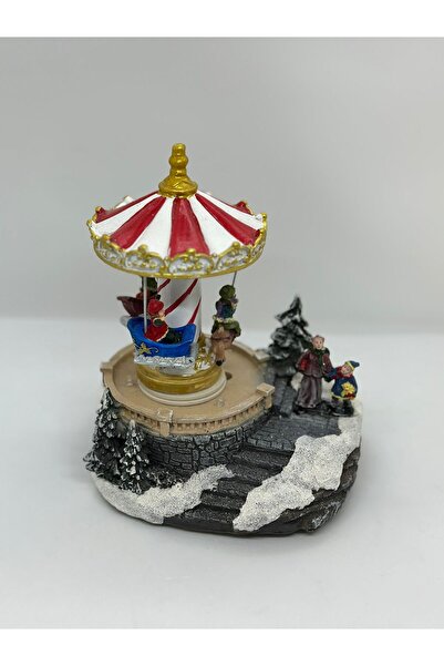 Armonia Floral Christmas decoration musical carousel with lights