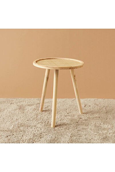 Lifestyle Wooden Top Accent Table - 40x40x51 cms