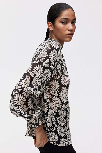 H&M Stand-collar blouse