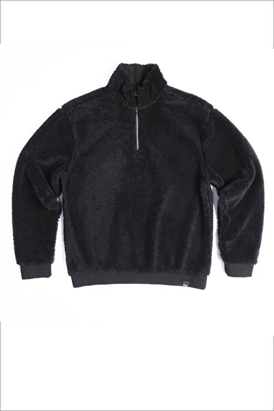 Lee Cooper Kenyon Erkek Dik Yaka Sweatshirt Siyah