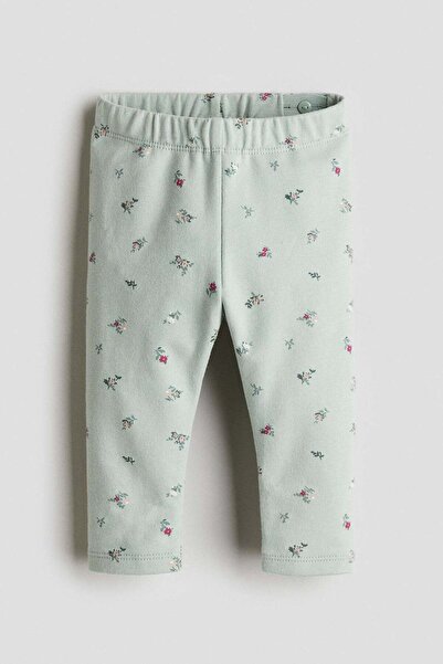 H&M Printed brushed-inside leggings