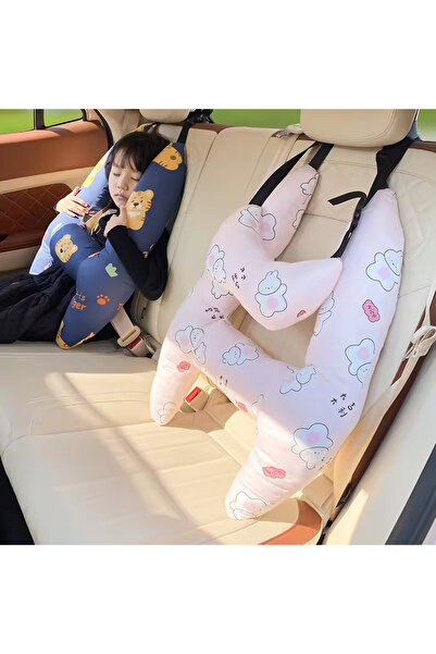OEM Car Travel Pillow for Children, Body & Head Support, Seat Belt Attachment
