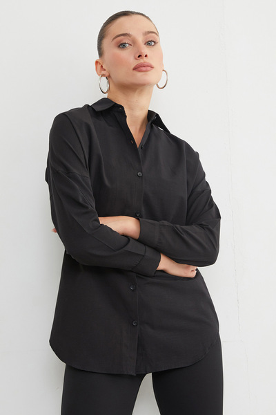 Fulla Moda Cămașă de bază cu nasturi