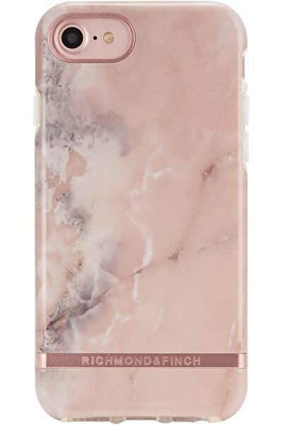 Richmond & Finch Carcasă pentru iPhone 6/6s/7/8/SE2, marmură roz, cu detalii ...